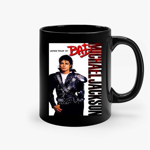 Michael Jackson 1987 Bad Tour Yokohama Concert (1987) Posters Ceramic Mugs