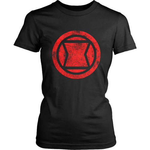 Blavk Widow Logo Grunge Women's T-Shirt Tee