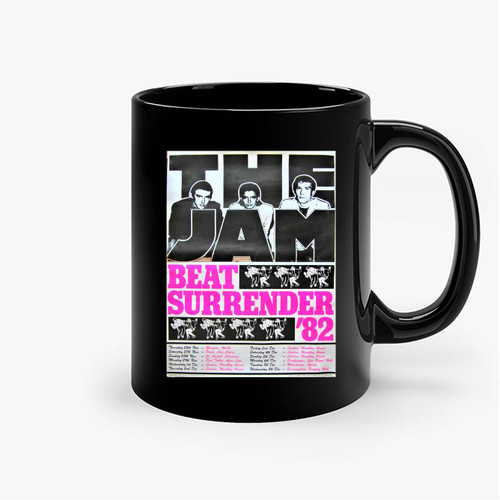 Original 1982 The Jam 'Beat Surrender' Final Tour Promotional Ceramic Mugs