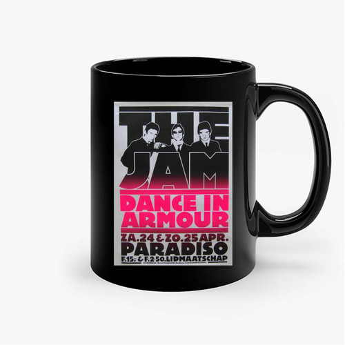 Original 1982 The Jam Paradiso Club Amsterdam Concert Ceramic Mugs