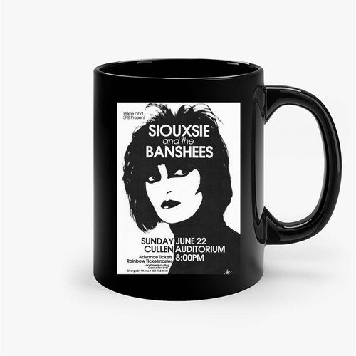 Siouxsie & Banshees Poster Vintage Concert Poster Ceramic Mugs