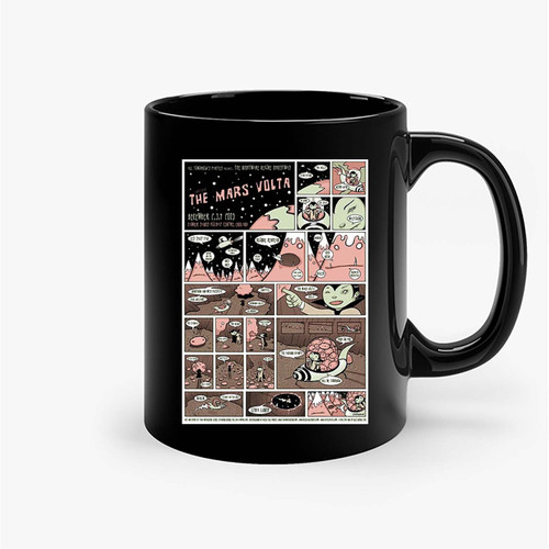 Tara Mcpherson 2005 Mars Volta All Tomorrows Parties Silkscreen Concert Poster Ceramic Mugs