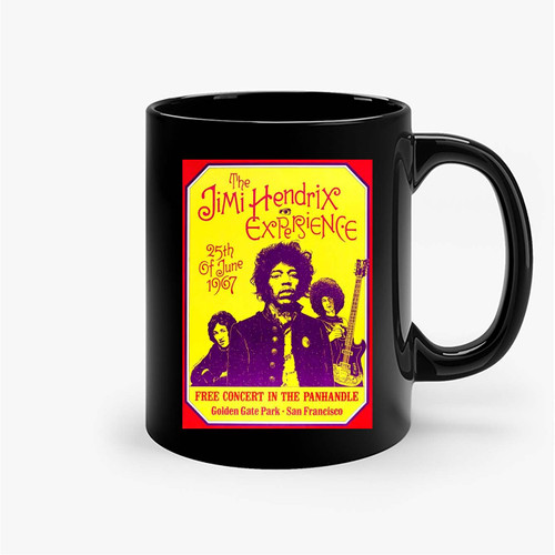 The Jimi Hendrix Experience 1967 Concert Ceramic Mugs