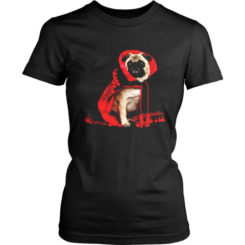 Pug Vampire Funny Women's T-Shirt Tee