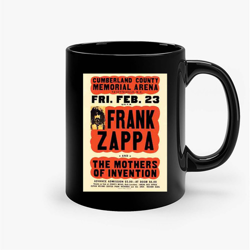 Vintage Frank Zappa Concert Event Ceramic Mugs