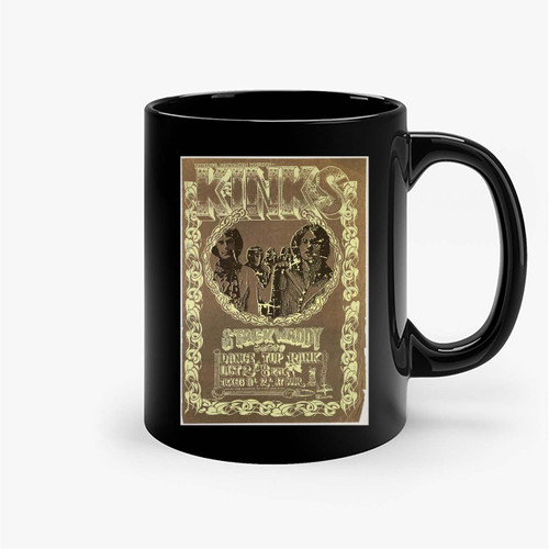 Vintage Kinks Concert Ceramic Mugs