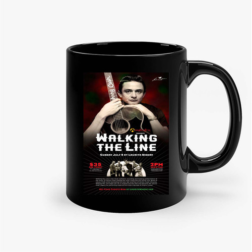 Walking The Line' Johnny Cash Tribute Concert Ceramic Mugs