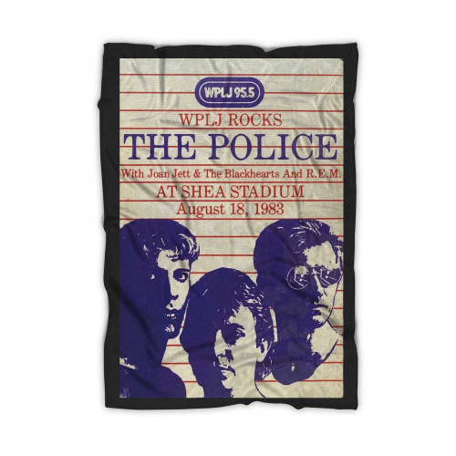 1983 The Police Shea Stadium Backstage Pass Promo Concert Blanket