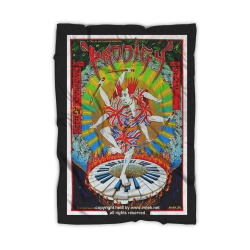 1998 The Prodigy Detroit Silkscreen Concert Blanket
