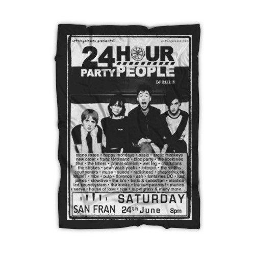 24 Hour Party People San Fran Wellington Blanket