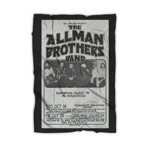 Allman Brothers Band Rock Concert Blanket