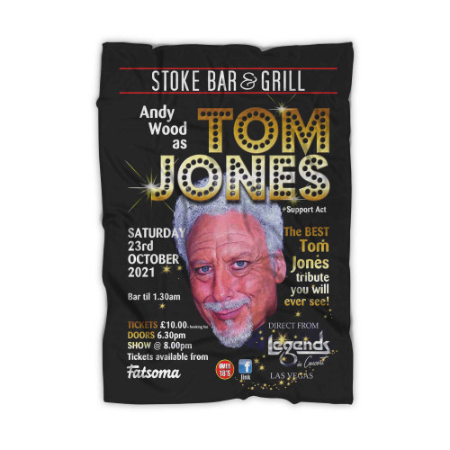 Andy Wood As Tom Jones! At Stoke Bar And Grill Plymouth On 23rd Oct 2021 Blanket