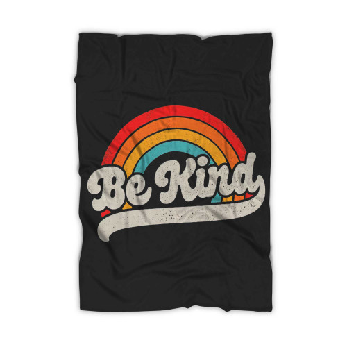 Be Kind Rainbow Inspirational Summer Blanket