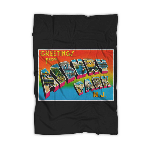 Bruce Springsteen Asbury Park Vintage Blanket