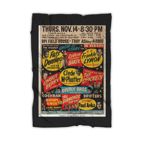 Buddy Holly Chuck Berry Eddie Cochran Everly Bros 1957 Biggest Blanket