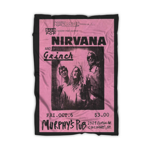 Cincinnati Ohio Nirvana Concert S 1989 And 1990 Blanket