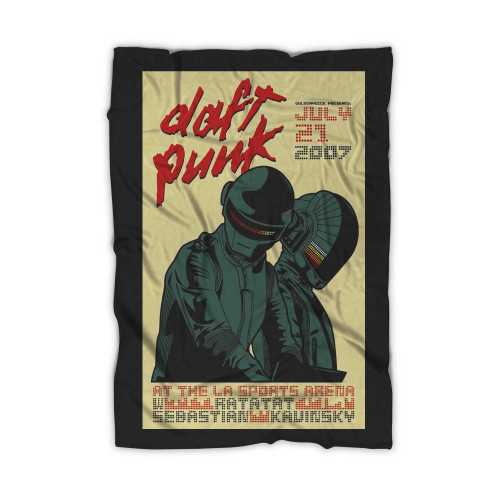Daft Punk Live In Concert 2007 Music Concert Blanket