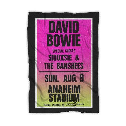 David Bowie Siouxsie And The Banshees Concert Blanket