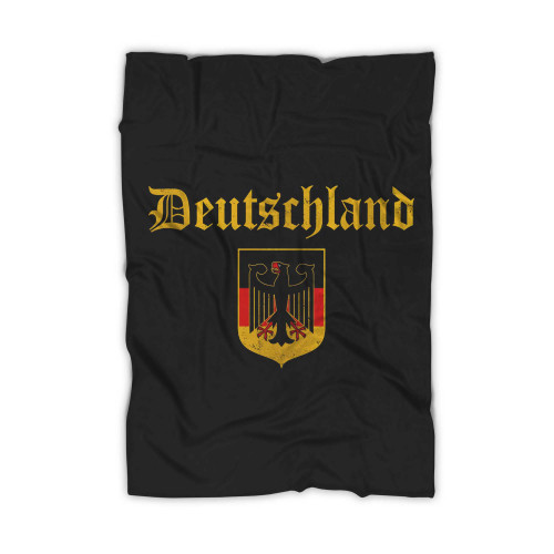 Deutschland Germany Flag Coat Of Arms Eagle Blanket