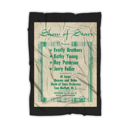Everly Brothers Vintage Concert Blanket