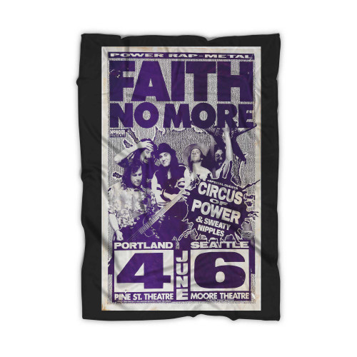 Faith No More Portland And Seattle Concert Blanket