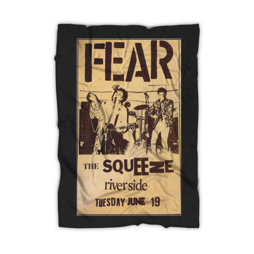 Fear At The Squeeze Nightclub In Riverside California 1977 Blanket