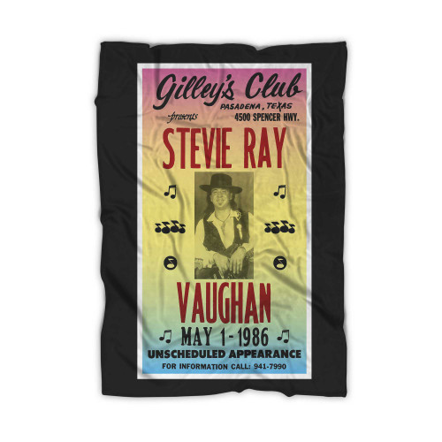 Gilley's Club Presents Stevie Ray Vaughan Blanket