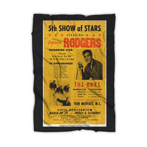 Jimmie Rodgers Civic Auditorium Concert Blanket