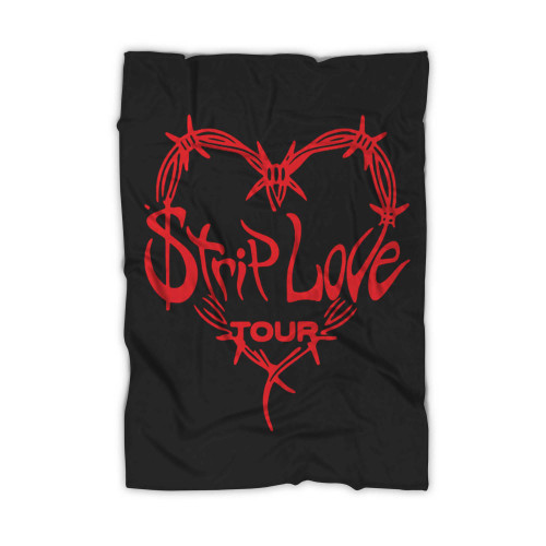 Karol G Strip Love Tour Logo 2022 Blanket