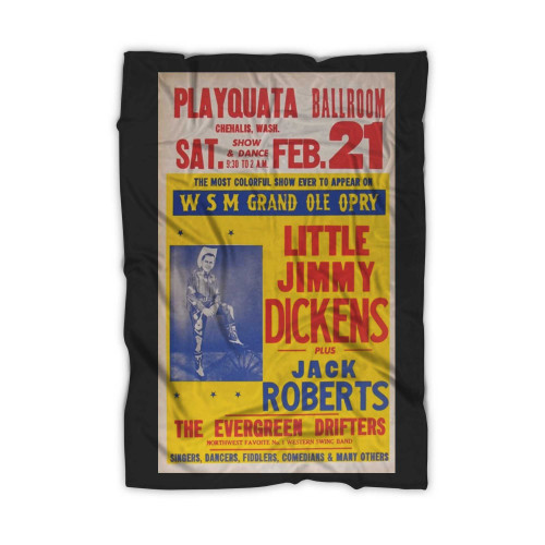 Little Jimmy Dickens Playquata Ballroom 1959 Value Blanket