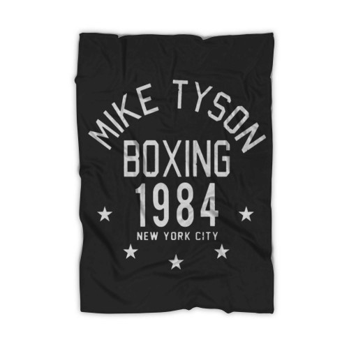 Mike Tyson Boxing 1984 New York City Blanket