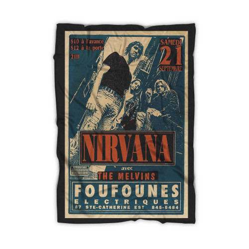 Nirvana Concert Iron On Transfer 1 Blanket