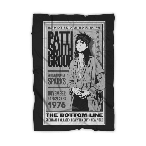 Patti Smith Group 1976 Concert Blanket