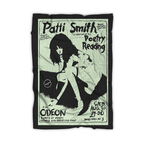 Patti Smith Poetry Reading Blanket