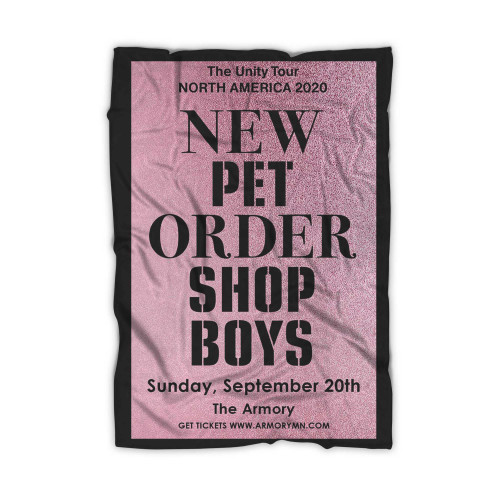 Pet Shop Boys New Order Pink Blanket