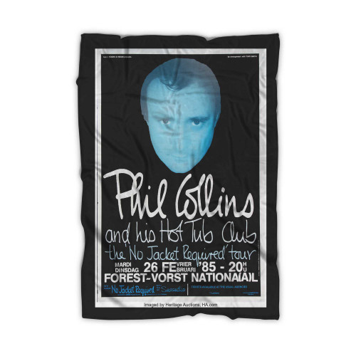 Phil Collins Brussels Forest National Concert Blanket