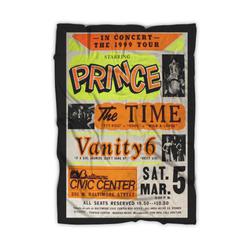 Prince 1983 Concert Tour Original Blanket