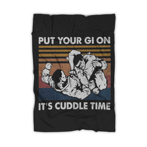 Put Your Gi On It's Cuddle Time Vintage Brazilian Blanket