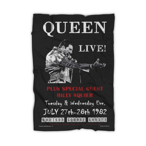 Queen Concert Featuring Freddie Mercury Blanket