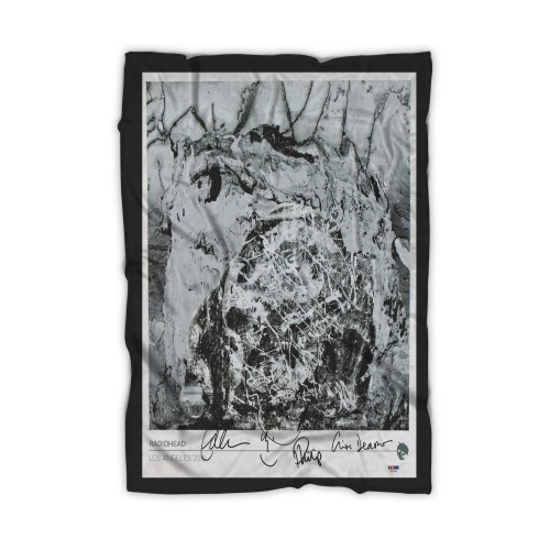 Radiohead Group Signed 2016 Tour 1 Blanket