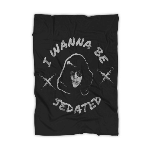 Ramones I Wanna Be Sedated Inspired Blanket