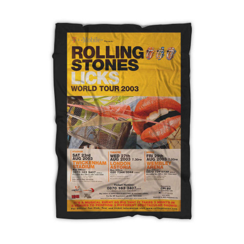 Rolling Stones Blanket