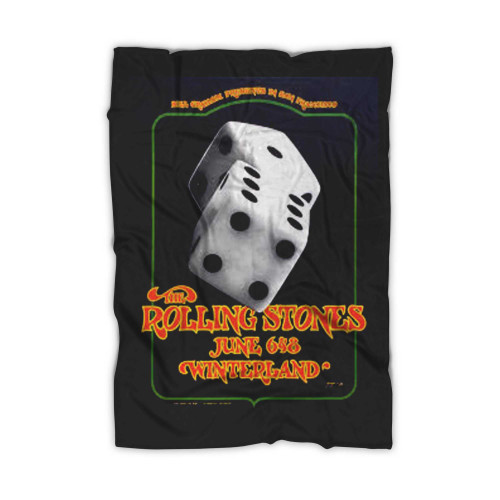 Rolling Stones 1972 Winterland First Printing Concert Blanket