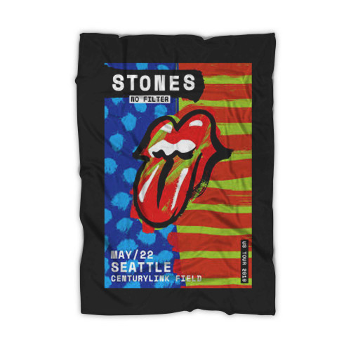 Rolling Stones No Filter 2019 U S Stadium Tour Seattle Centurylink Field Blanket