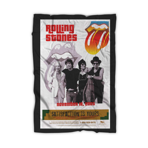 Rolling Stones Original 2005 Mgm Grand Hotel Concert Blanket