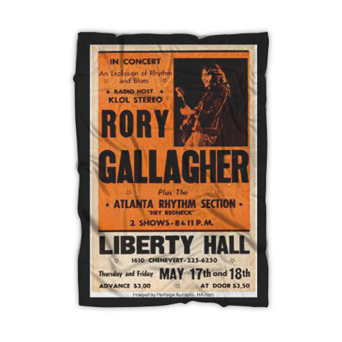Rory Gallagher Liberty Hall Concert Blanket