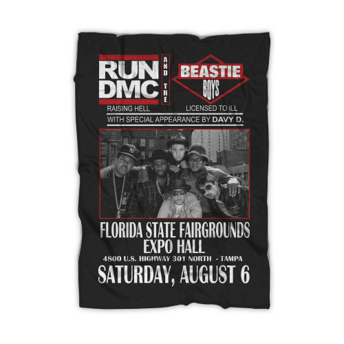 Run Dmc & Beastie Boys Expo Hall Vintage Concert Blanket