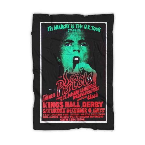 Sex Pistols Clash Damned Original 1976 Anarchy Tour Concert Blanket