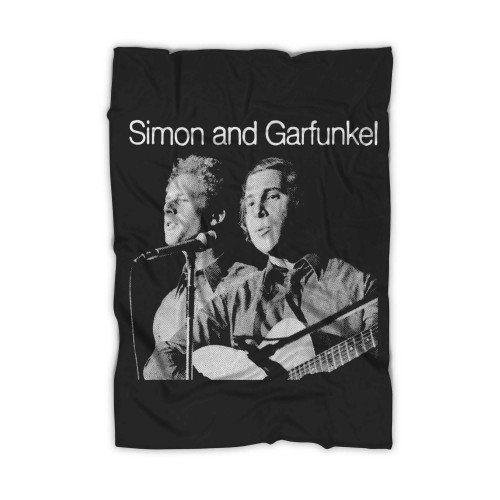 Simon And Garfunkel Vintage 60s Band Merchandise Retro Blanket
