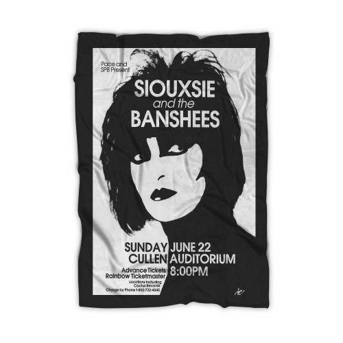 Siouxsie & Banshees Vintage Concert Reproduction Blanket